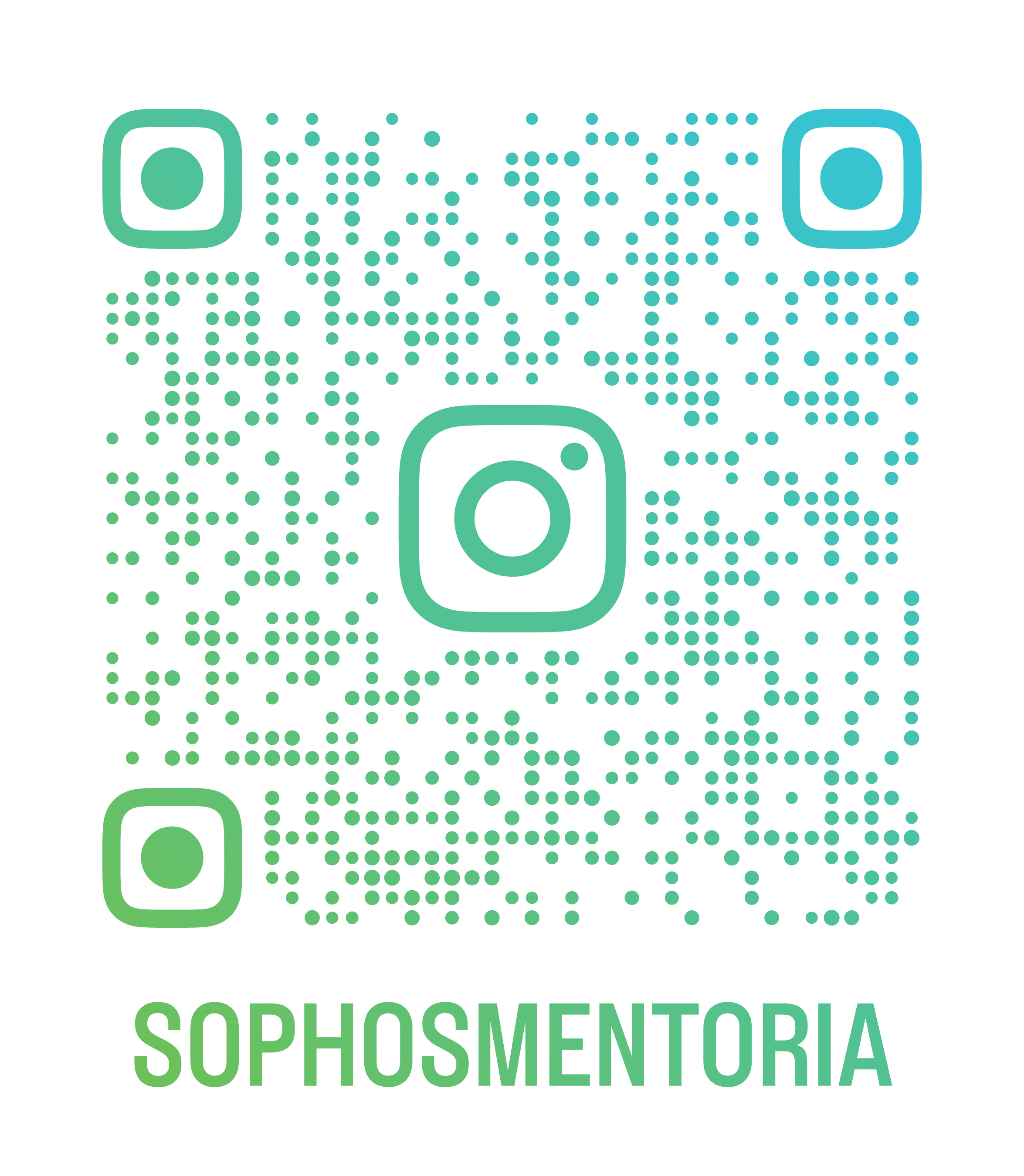 QR Code Instagram @sophosmentoria